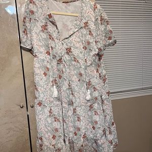 Floral Boho Dress NWOT Large